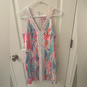 Colorful Lilly Pulitzer Lynn Shift Dress sz 4